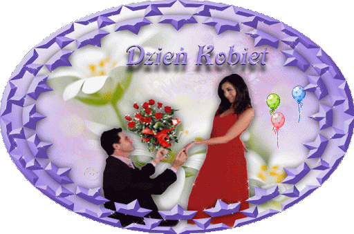 Zakochany mężczyzna oświadcza się ukochanej w dniu jej święta